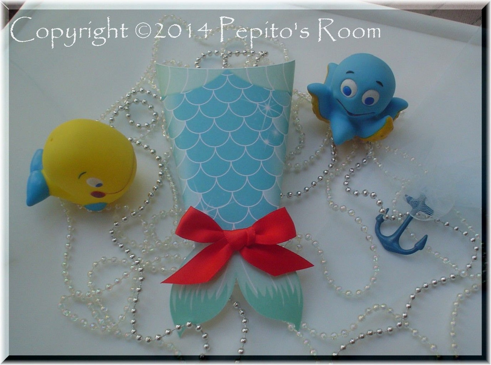Under the Sea Party Favor - Mermaid Tail Box - Editable DIY Digital ...