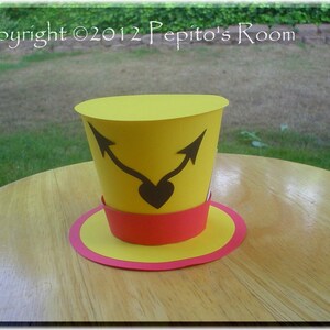 Print-INK Wonderland Top Hat - Color Printable PDF- Rabbit&#39;s Pocket Watch - PR
