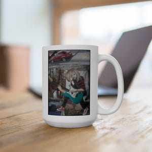 Kurt Cobain Ceramic Mug by The Band Famous® 15oz