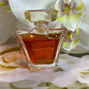Vintage Lancôme Poême Perfume Miniature 4ml EDP – Rare Collectible Bottle, French Fragrance, Intense Floral Scent