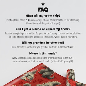 Papel de regalo navideño divertido de Godzilla: un regalo navideño único para fanáticos de los monstruos, amantes del cine y coleccionistas de kaiju. imagen 6