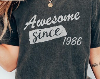 40th Birthday Shirt, 40th Birthday Gift, 40th Birthday For Her, 1986 Shirt, 40th Birthday Tee, 40th Birthday Party, Born in 1986