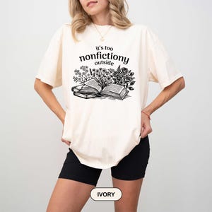 Booktrovert Shirt, Comfort Colors Funny Literary Tee image 4