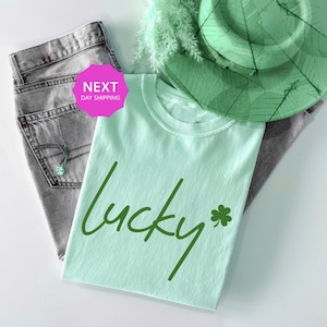 Lucky St. Patrick&#39;s Day Shirt: Women&#39;s Four Leaf Clover Tee