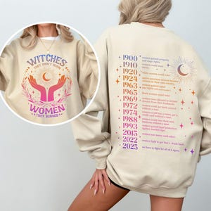 They Didn't Burn Witches They Burned Women Shirt, Feminism Shirt, Feminist Witch Shirt, Women Empowerment, Her Power, Women's Rights Shirt image 6