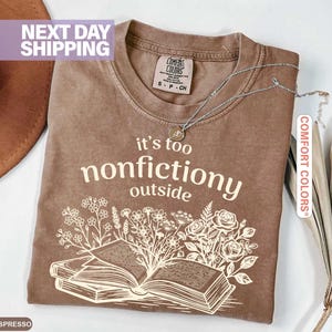 Booktrovert Shirt, Comfort Colors Funny Literary Tee image 3