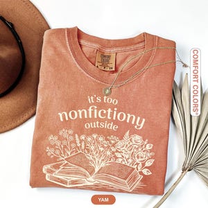 Booktrovert Shirt, Comfort Colors Funny Literary Tee image 5