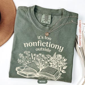 Booktrovert Shirt, Comfort Colors Funny Literary Tee image 2