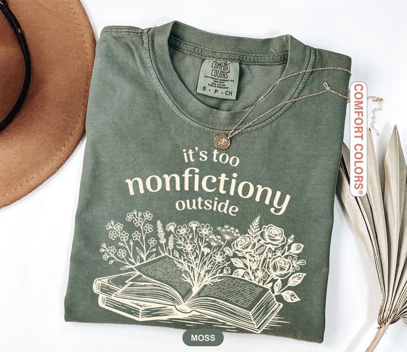 Booktrovert Shirt, Comfort Colors Funny Literary Tee image 2