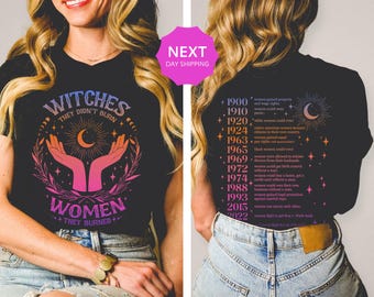 They Didn't Burn Witches They Burned Women Shirt, Feminism Shirt, Feminist Witch Shirt, Women Empowerment, Women's Rights Shirt