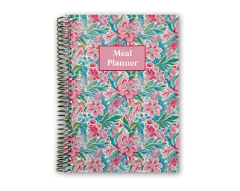 Meal Planner | Grocery List | Meal Planner Notebook | Meal Prep | Meal Planning with Dinner Lunch Breakfast | Weekly Food Planner