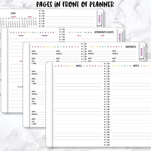 2024 Weekly Planner 2024 Planner 2024 Organizer Personalize Planner Weekly Monthly Planner Weekly Organizer Agenda Planner image 8