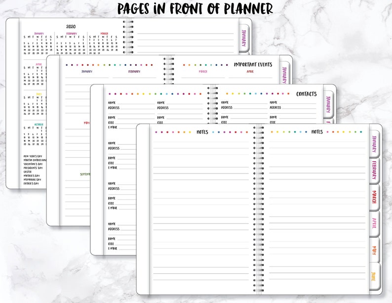 2024 Weekly Planner 2024 Planner 2024 Organizer Personalize Planner Weekly Monthly Planner Weekly Organizer Agenda Planner image 8