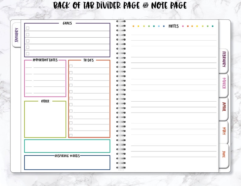 2024 Weekly Planner 2024 Planner 2024 Organizer Personalize Planner Weekly Monthly Planner Weekly Organizer Agenda Planner image 3