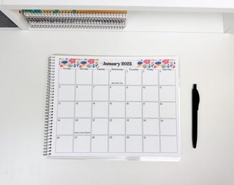 2026-2027 Monthly Desk Calendar 8.5"x11" | 60 Banner Designs | Large Desk Planner | 2027-2028 Desk Planner | Desk Organizer | Desk Calendar