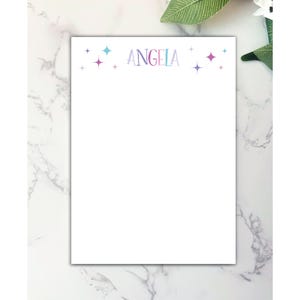 Personalized Notepad | Star Notepad | Cute Notepad | Notepad Personalized | Notepad | Personalized Stationary | Personalized Gift