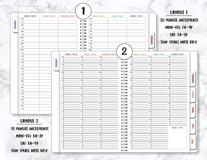 2024 Weekly Planner 2024 Planner 2024 Organizer Personalize Planner Weekly Monthly Planner Weekly Organizer Agenda Planner image 5