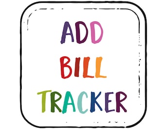 Add a Bill Tracker