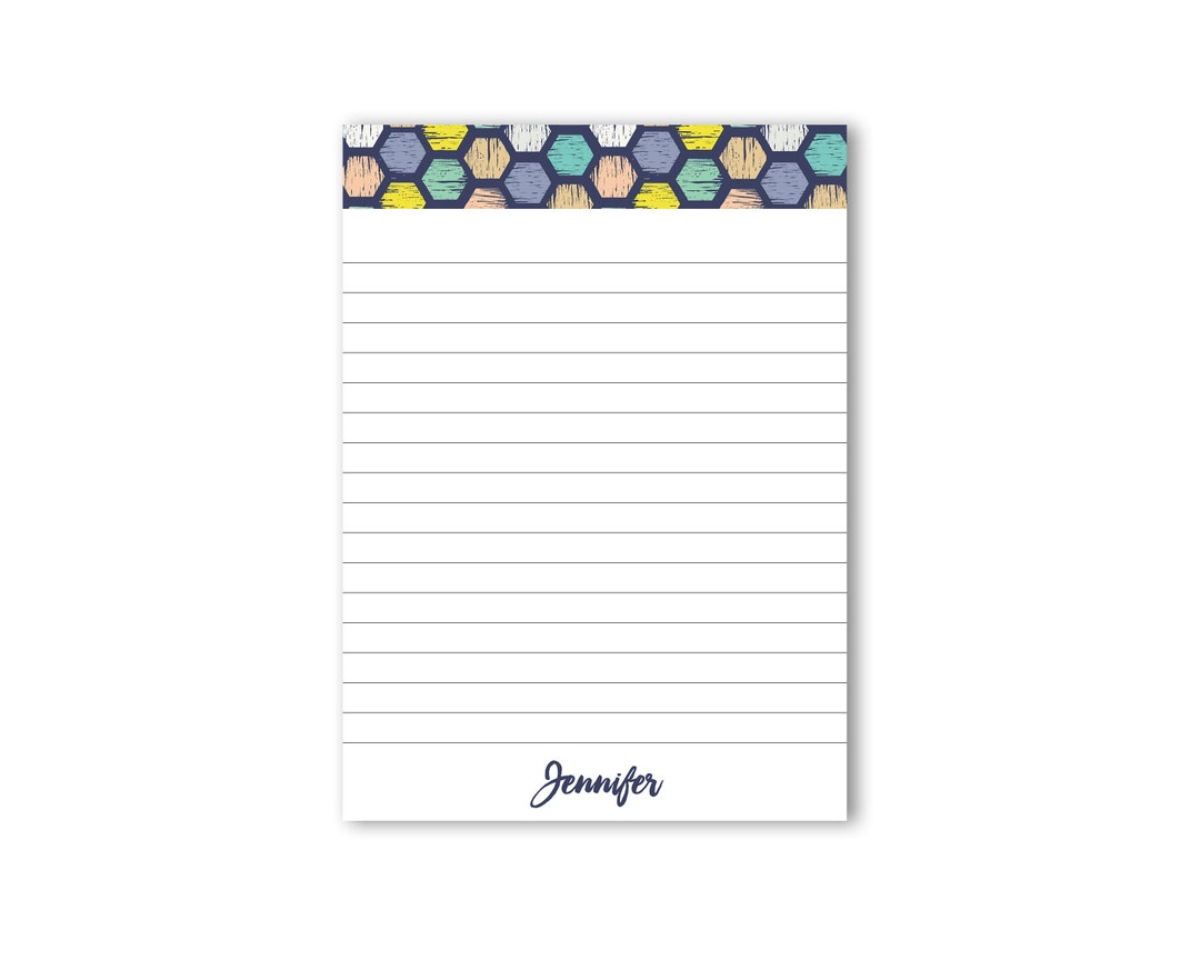 Personalized Notepad 4 Cute Notepad Lined Notepad Notepad Personalized