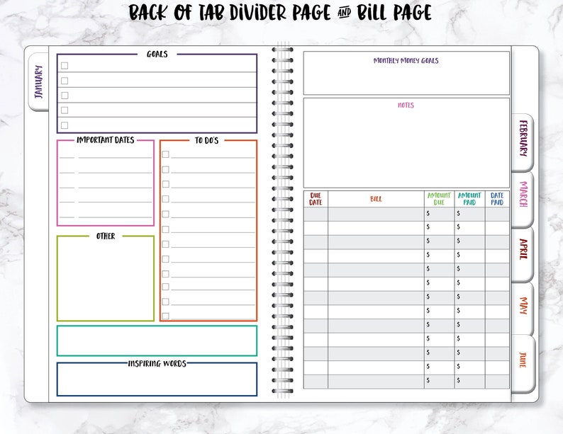 2024 Planner Daily Planner Custom Daily Page Agenda Planner Daily Schedule Planner Day Organizer Personalized Planner Organizer image 4