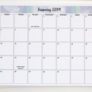 2024 Monthly Desk Calendar 8.5x11 30 Banner Designs Large Desk Planner 2024-2025 Desk Planner Desk Organizer Desk Calendar Pad image 1