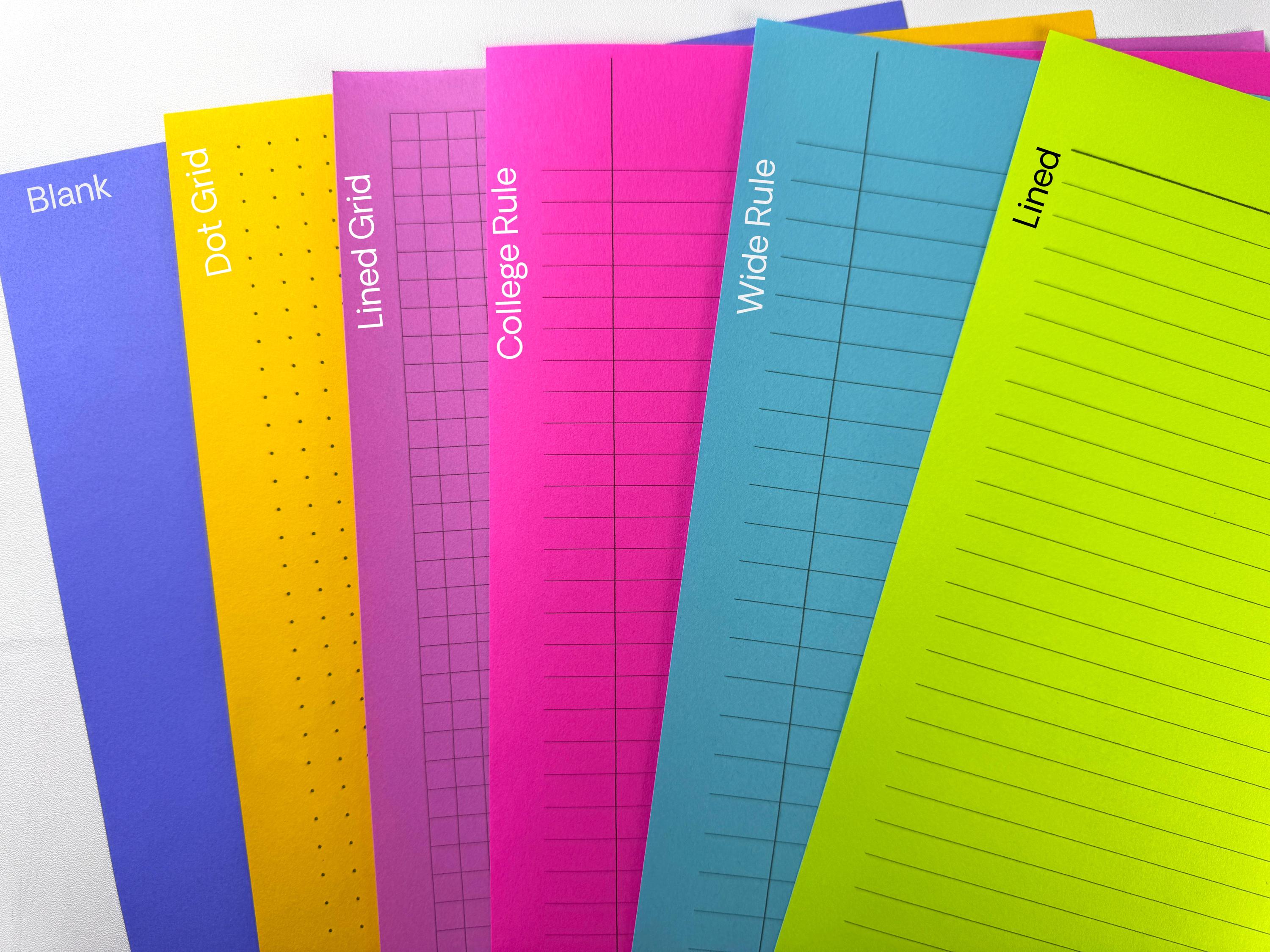 Notebbok Paper Color Colorful Paper Notebook, 20 Shades (8.5x11, 60 Pages, Folder) - Etsy