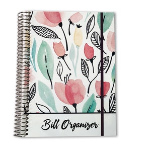 Bill Organizer | Bill Folder | Household Expenseses | Bill Organizer With Pockets | Bills Calendar | Bill Organizer Book