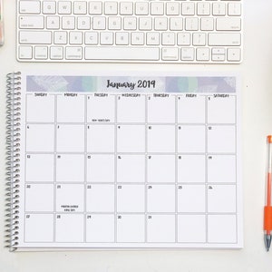 2024 Monthly Desk Calendar 8.5x11 30 Banner Designs Large Desk Planner 2024-2025 Desk Planner Desk Organizer Desk Calendar Pad image 5