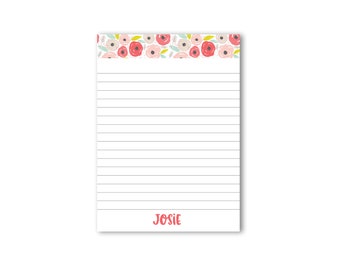 Personalized Notepad | 30 | Cute Notepad | Lined Notepad | Notepad Personalized | Notepad | Personalized Stationary | Personalized Gift