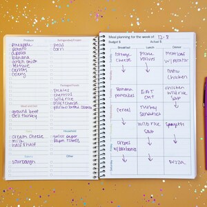 a notebook with a list of things to do on it