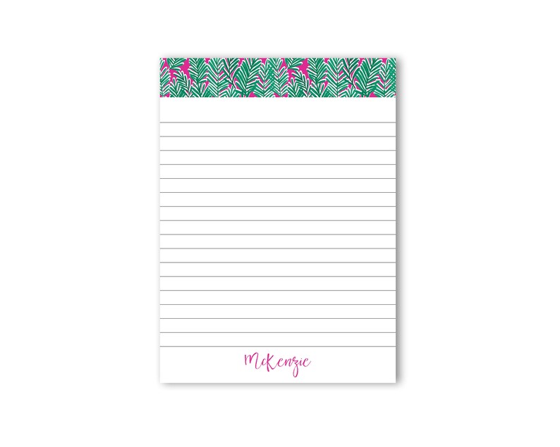 Personalized Notepad 9 Cute Notepad Lined Notepad Etsy