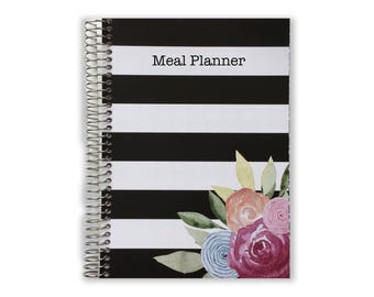 Meal Planner | Grocery List | Meal Planner Notebook | Meal Prep | Meal Planning with Dinner Lunch Breakfast | Weekly Food Planner