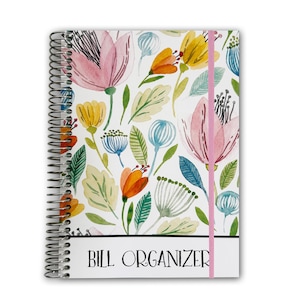 Bill Organizer | Bill Folder | Household Expenseses | Bill Organizer With Pockets | Bills Calendar | Bill Organizer Book