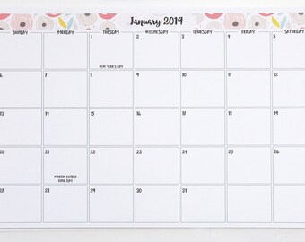 2024 Monthly Desk Calendar 11"x17" | 30 Banner Designs | XL Desk Planner | 2024-2025 Desk Planner | Desk Organizer | Desk Calendar Pad