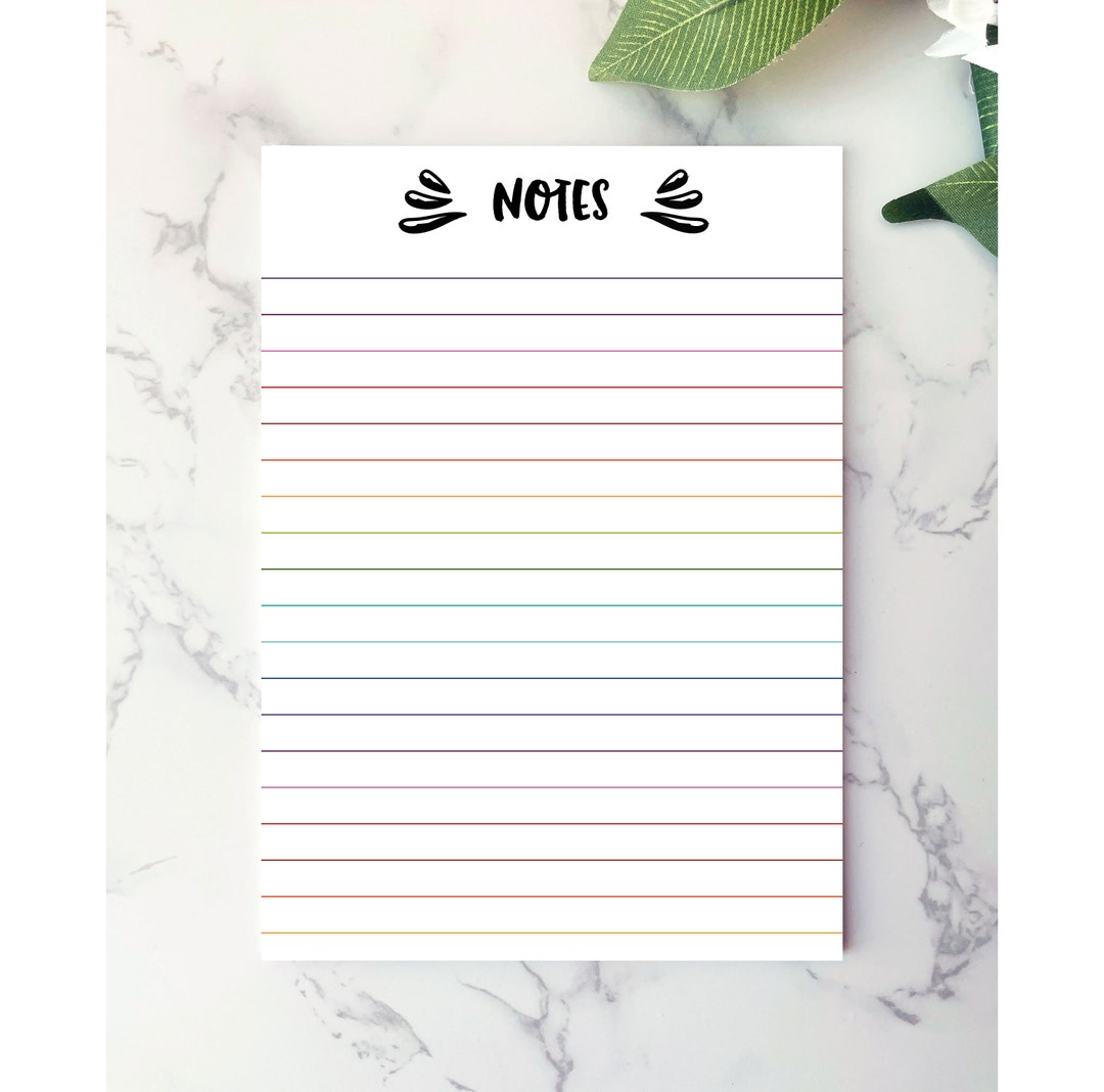 Notepad | Colorful Notepad | to Do List | Cute Notepad | Colorful Paper ...