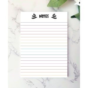 Notepad | Colorful Notepad | To Do List | Cute Notepad | Colorful Paper | Task Notepad | To Do Notepad | Honey Do List