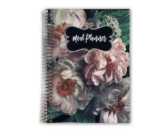 Meal Planner | Grocery List | Meal Planner Notebook | Meal Prep | Meal Planning with Dinner Lunch Breakfast | Weekly Food Planner