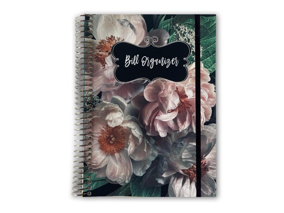 Bill Organizer | Bill Folder | Household Expenseses | Bill Organizer With Pockets | Bills Calendar | Bill Organizer Book