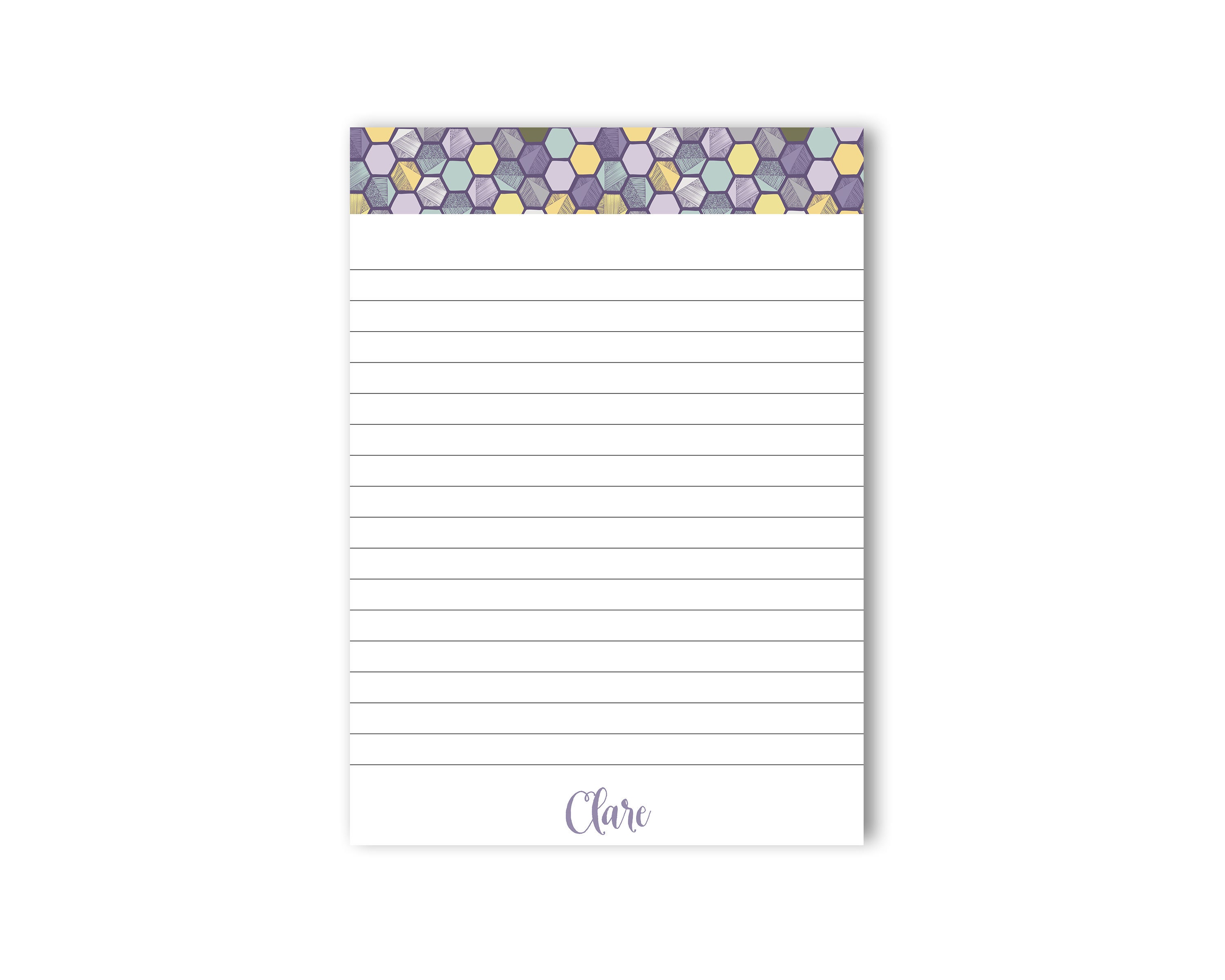 Personalized Notepad 7 Cute Notepad Lined Notepad Etsy