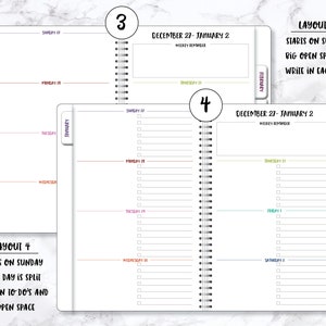 2024 Weekly Planner 2024 Planner 2024 Organizer Personalize Planner Weekly Monthly Planner Weekly Organizer Agenda Planner image 6