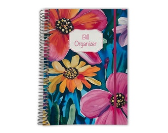 Bill Organizer | Bill Folder | Household Expenseses | Bill Organizer With Pockets | Bills Calendar | Bill Organizer Book