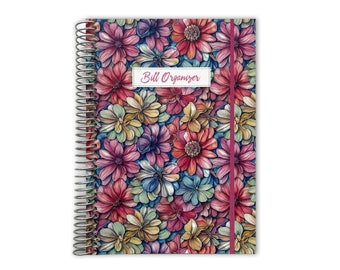 Bill Organizer | Bill Folder | Household Expenseses | Bill Organizer With Pockets | Bills Calendar | Bill Organizer Book