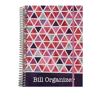 Bill Organizer | Bill Folder | Household Expenseses | Bill Organizer With Pockets | Bills Calendar | Bill Organizer Book