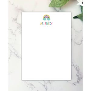 Teacher Gift | Personalized Notepad | 7 | Teacher Appreciation Gift | Cute Notepad | Notepad | Personalized Stationary | Personalized Gift