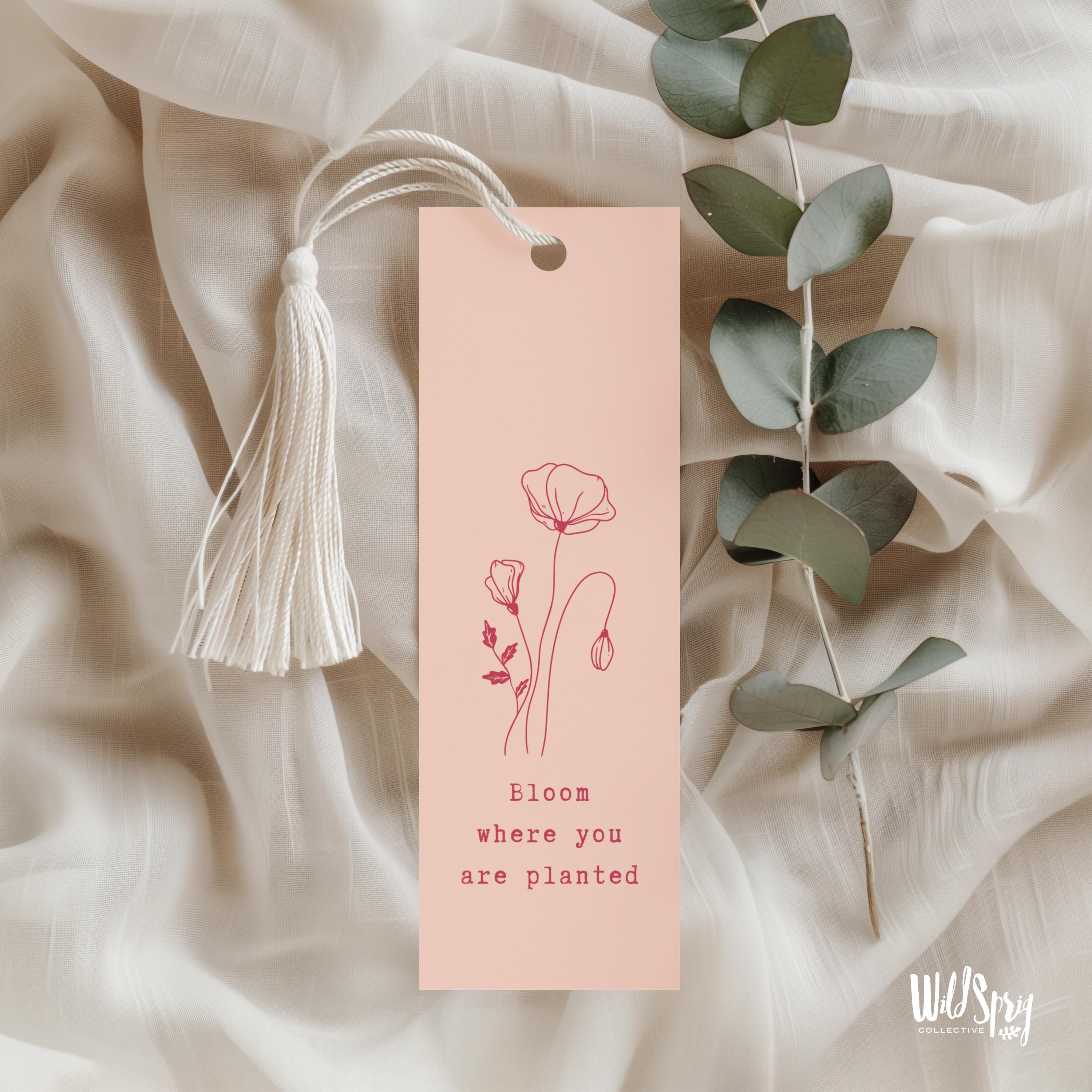 Bloom Wildflower Bookmark Set: Printable Floral Reading Adornments ...