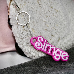 Personalised Keychain Doll Style Custom Name Keychain