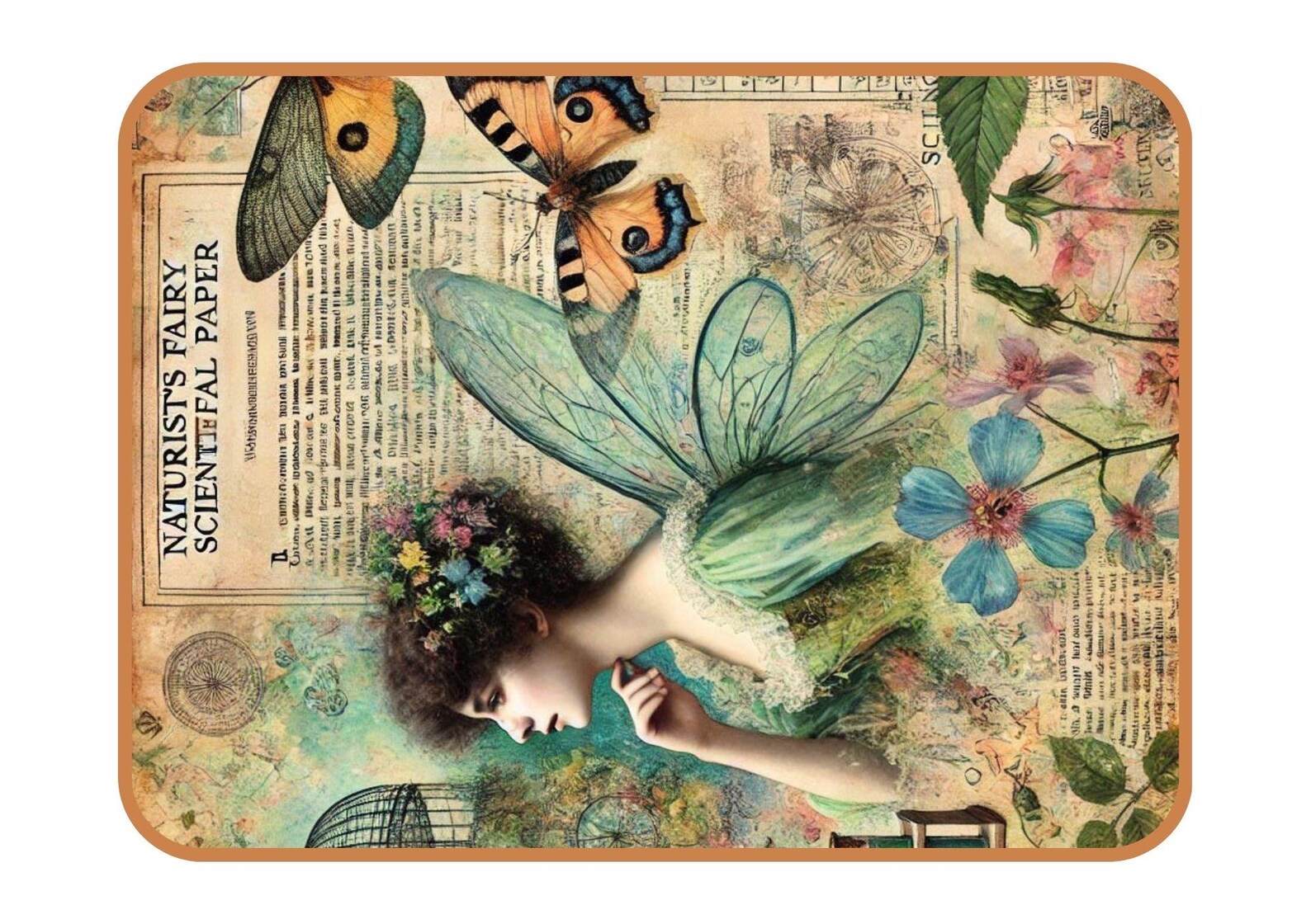 The Naturists Diary Botanical Junk Journal Paper Set, Mystical Junk