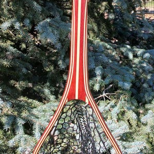 Custom wood fly fishing landing net