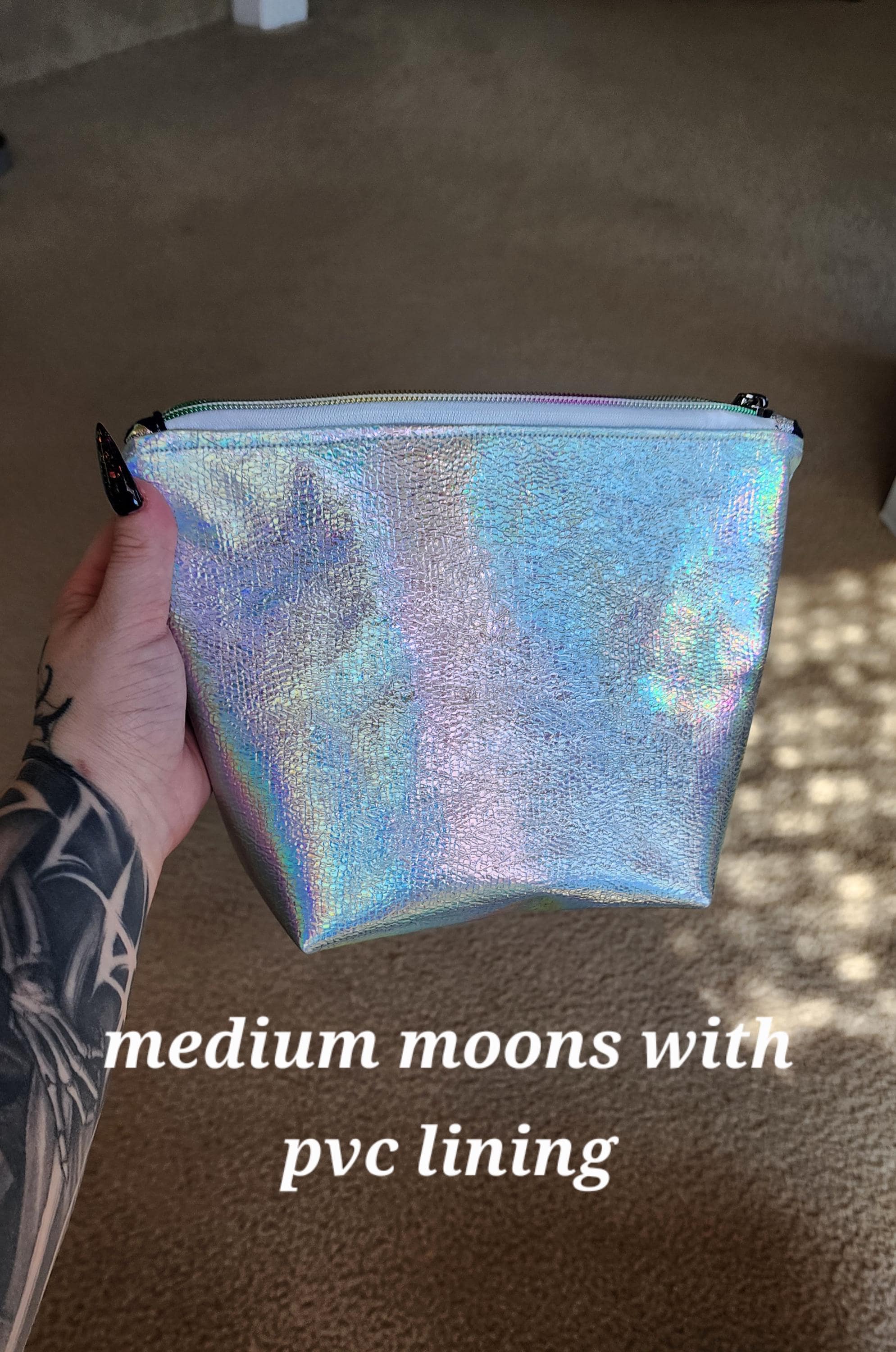 Medium Holographic Makeup bag