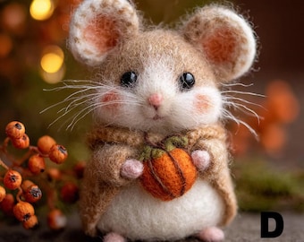 Couple Felt Mouse Doll | Handmade Felted Valentine's Day Decor | Adorable Gift for Her |  Felt Wedding Gift | Darlings Doll
